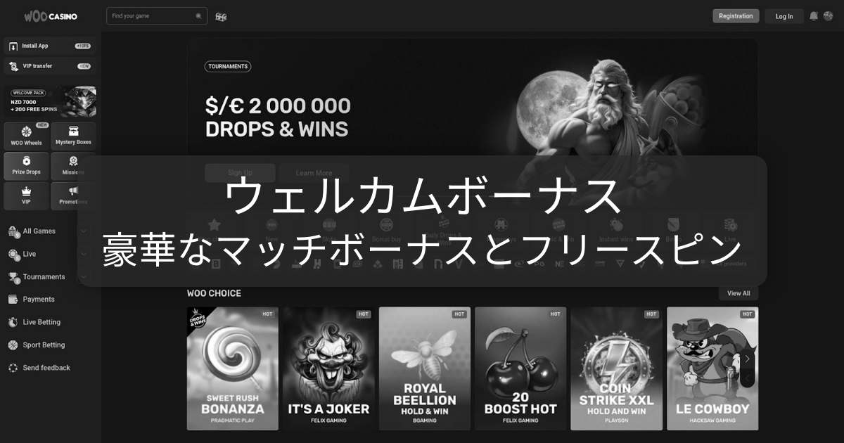 Woo Casino - ライブカジノと高RTPスロットで勝利 | 日本